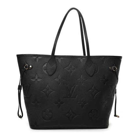 louis vuitton black monogram neverfull